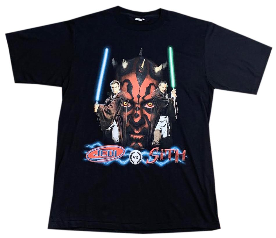 Vintage Star Wars Episode 1 Jedi Vs. Sith Graphic T Shirt (Size XL
